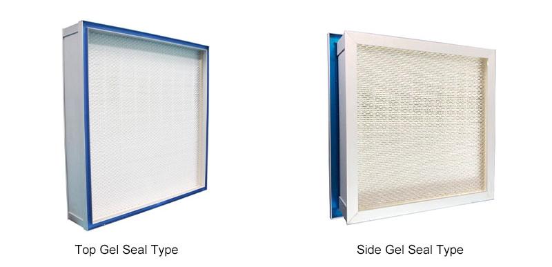젤 씰 HEPA 필터 유형 젤 씰 HEPA 필터 유형