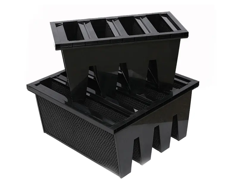 V-Bank 활성탄 주름형 화학 공기 필터