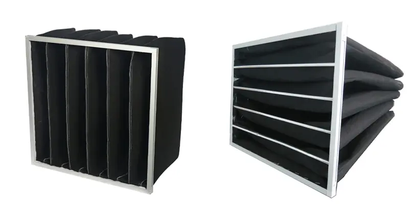 فلتر هواء من الكربون المنشط من نوع الجيب