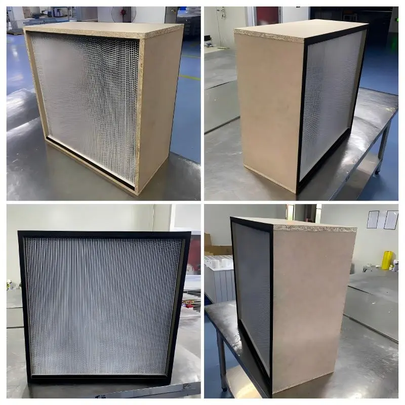 Wooden frame separator filter