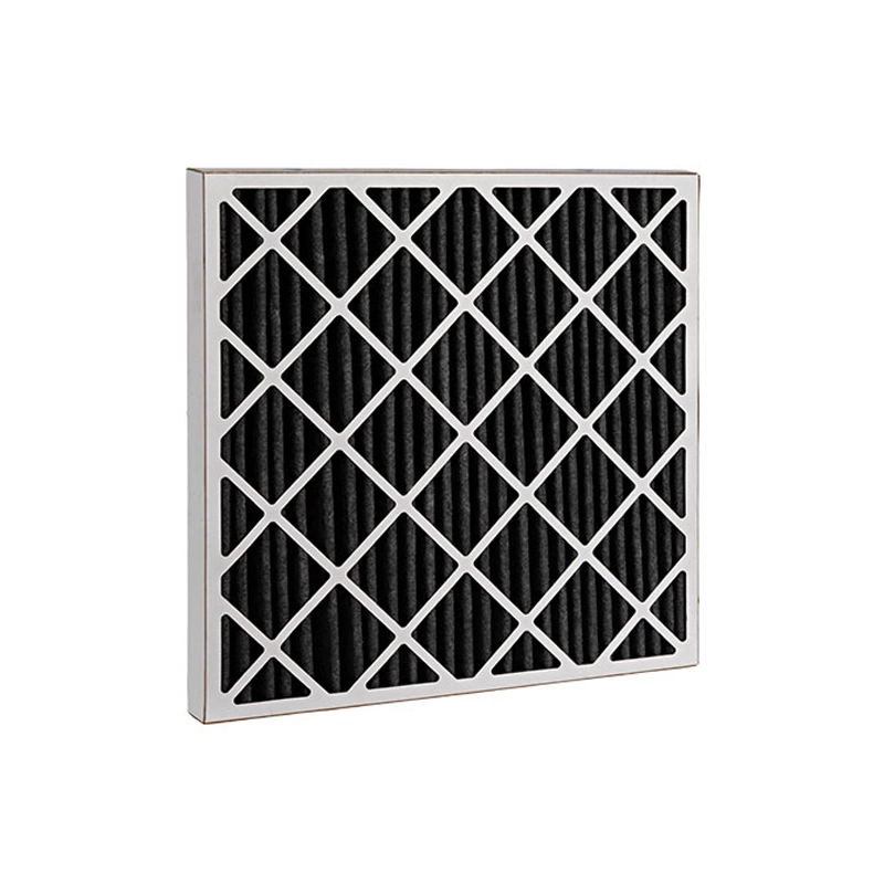 Filtre à air chimique à charbon actif à panneau plissé