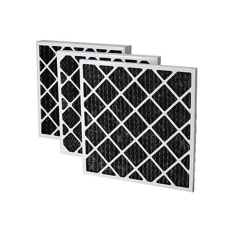 Filtre à air chimique à charbon actif à panneau plissé