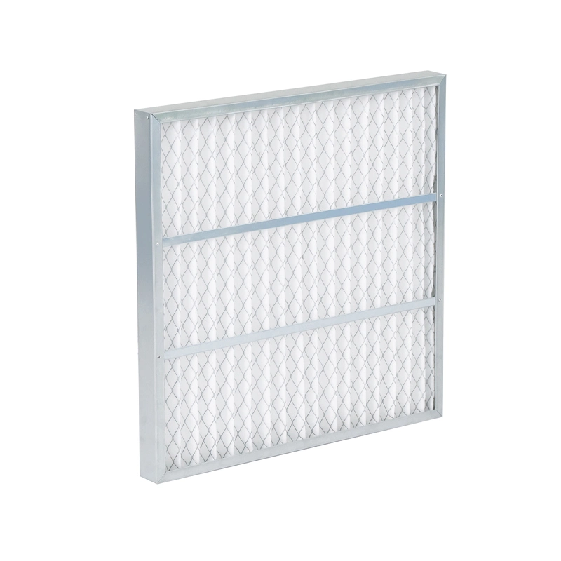 Складчатый панельный фильтр с проволочной сеткой