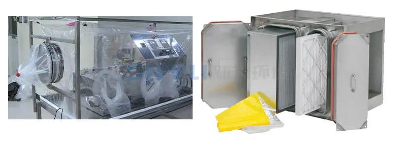 System filtrów typu Bag In Bag Out