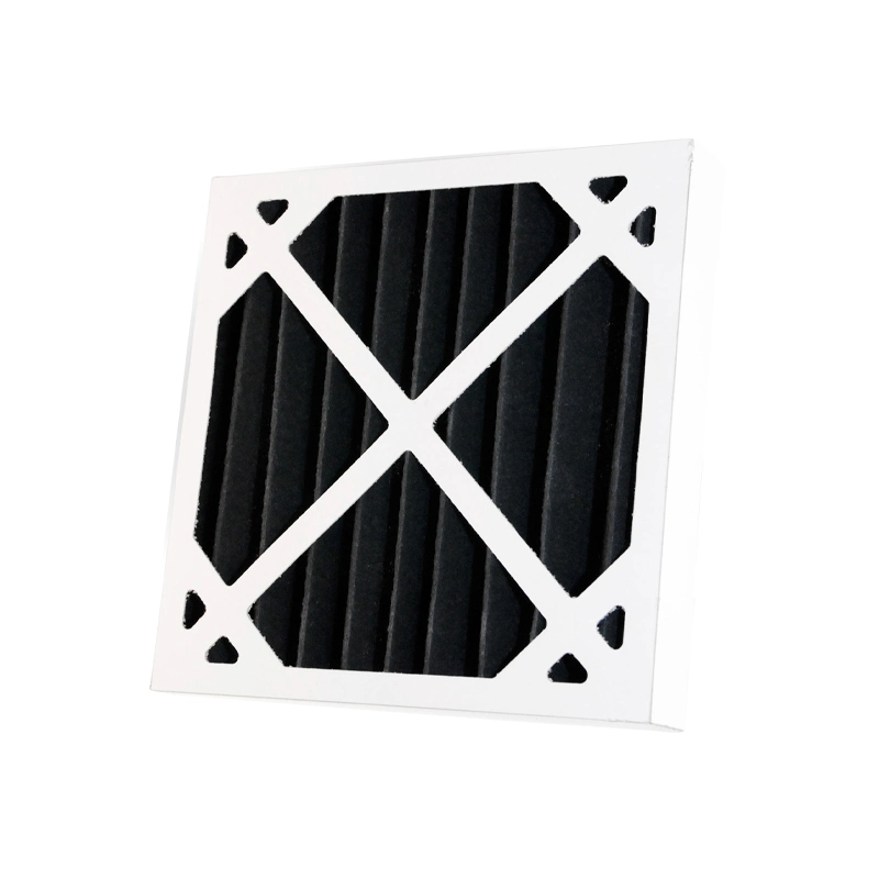 Filtre à air chimique à charbon actif à panneau plissé