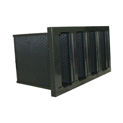 Aktivkohle-V-Bank-Luftfilter