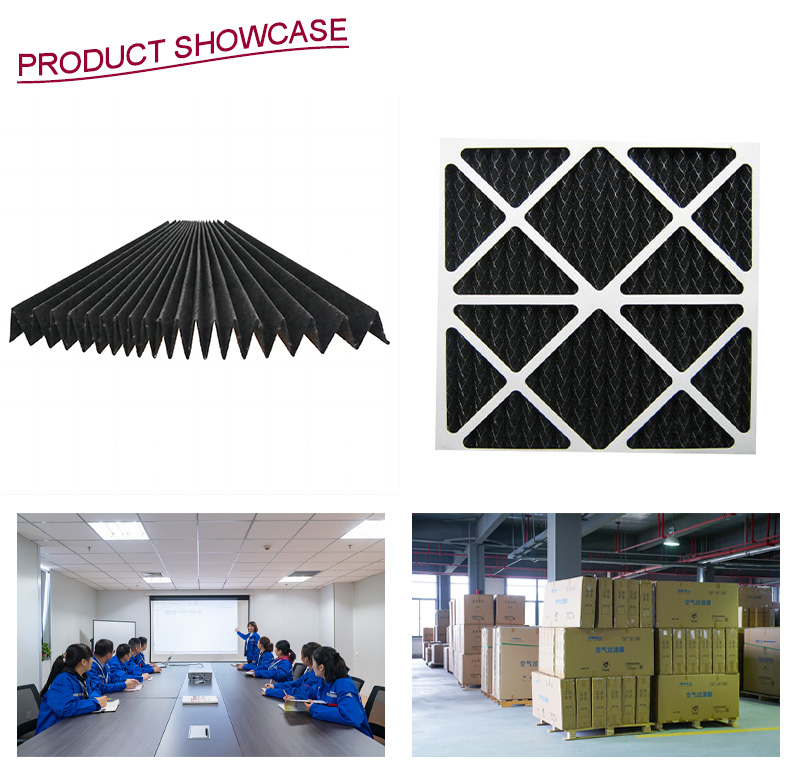 Panel Type Pleated Activated Carbon Air Filter