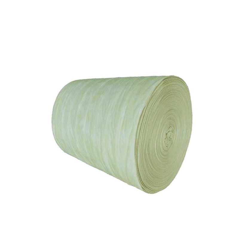 Médias en rouleau de filtre à air en fibre synthétique à efficacité moyenne