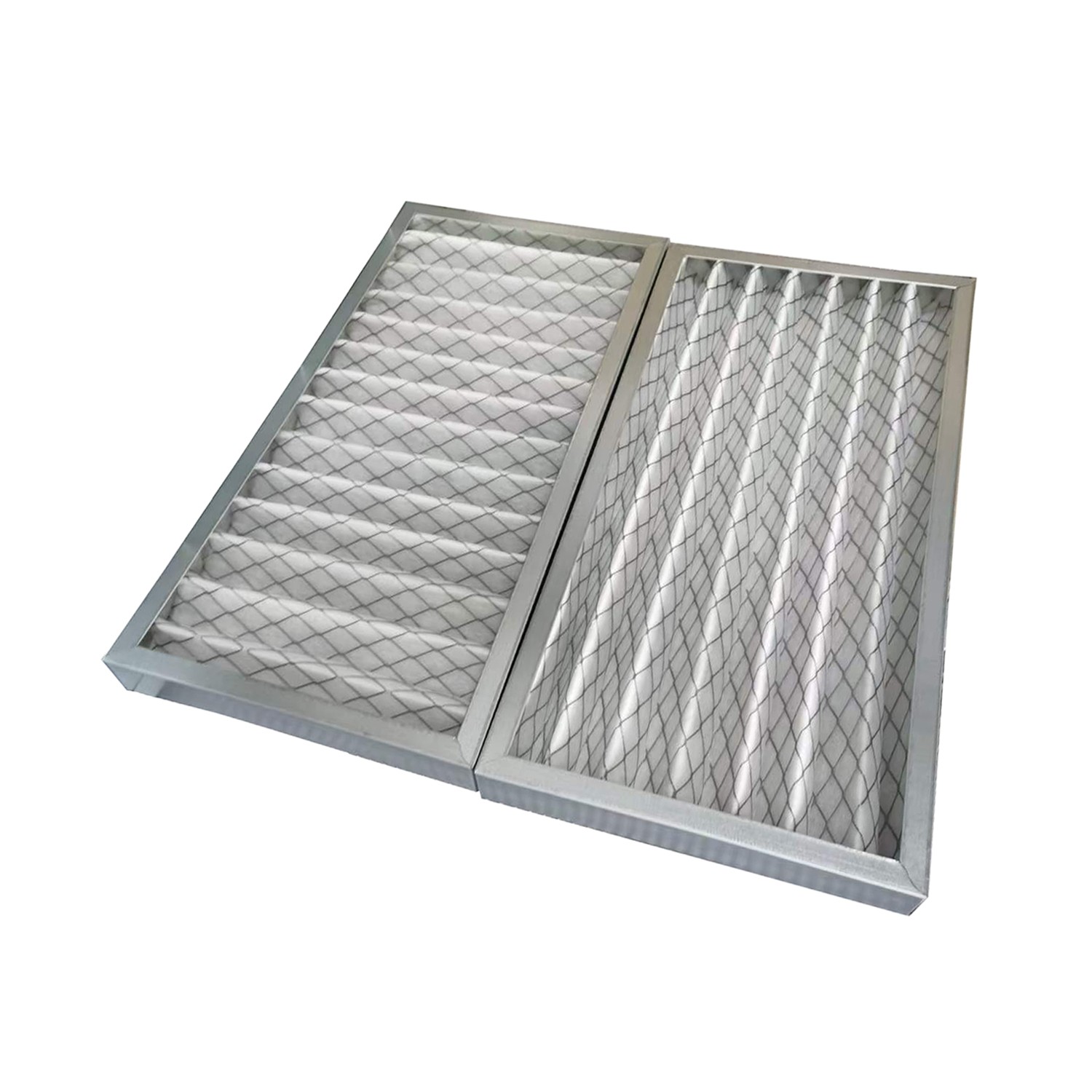 ワイヤーメッシュ付きプリーツパネルフィルター