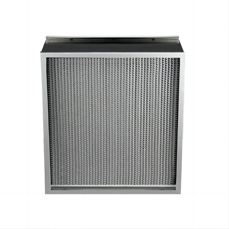 فلتر هواء HEPA ذو طيات عميقة ومقاوم لدرجة الحرارة العالية 350 درجة مئوية