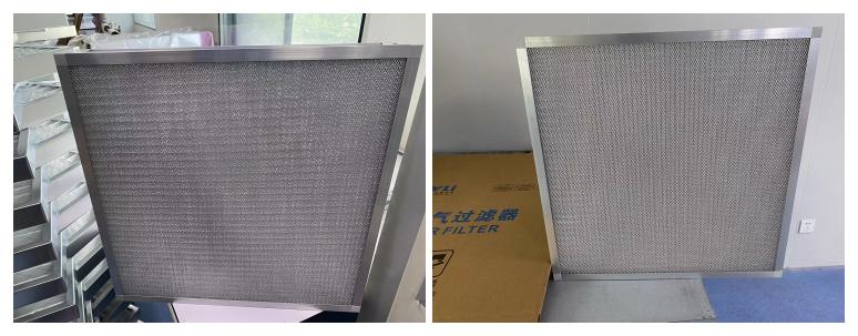 Filtr powietrza z siatki aluminiowej