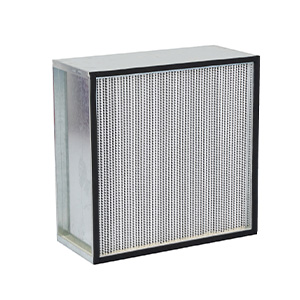 Box type deep pleat HEPA filter