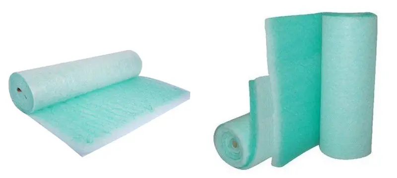 Média filtrant en fibre de verre pour cabine de pulvérisation