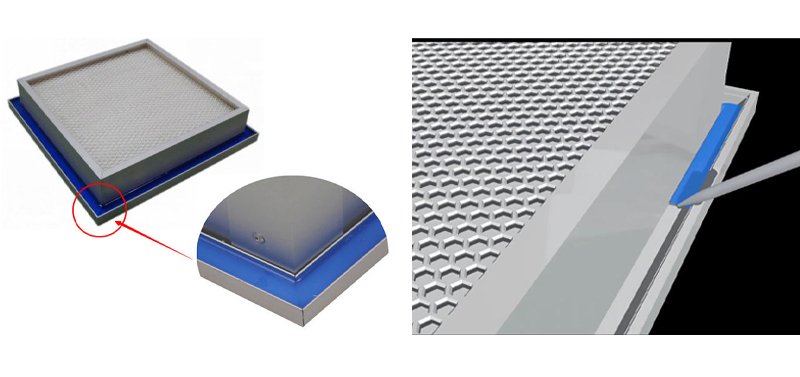 HVAC システム ジェルシール ミニプリーツ ULPA フィルター