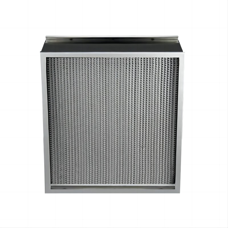 350 ℃ 고온 저항 깊은 주름 HEPA 공기 필터