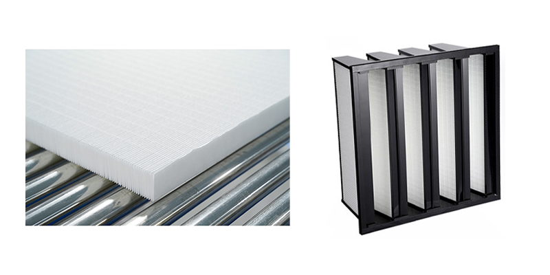 Filtre HEPA compact de style V-Bank