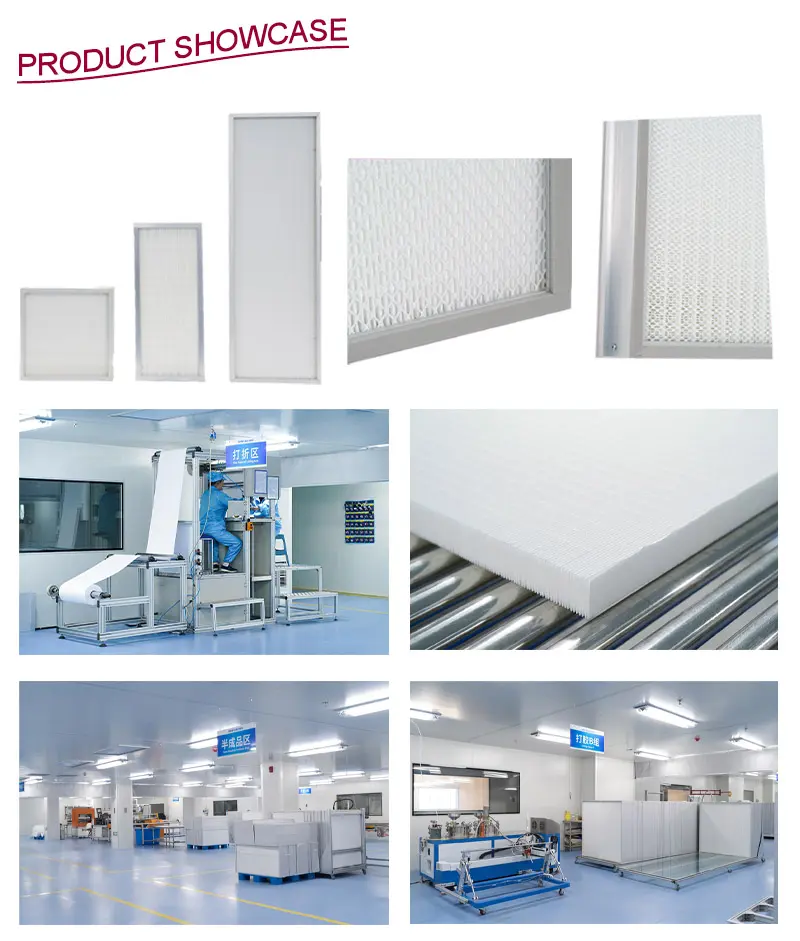 Minifałdowany filtr powietrza HVAC